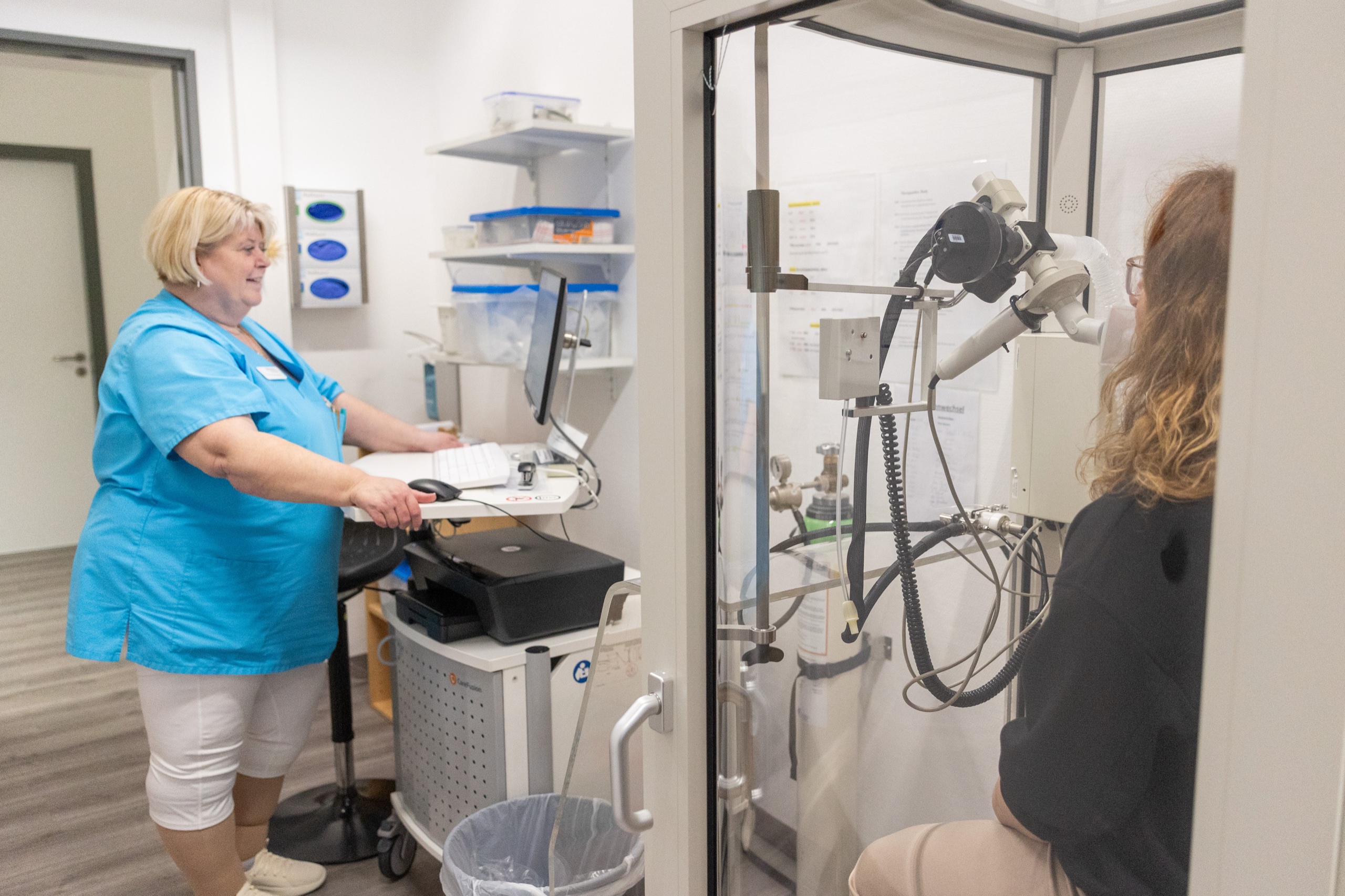 Ärztliche Untersuchung in der Pneumologie
